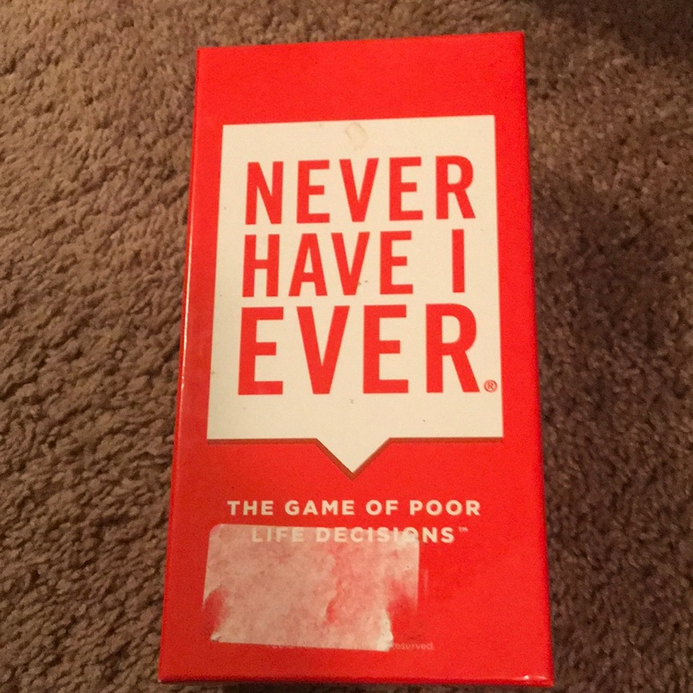 Never Have I Ever Fun Adult Card Game The Game of Poor Life Decisions